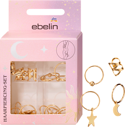Haarpiercingset Stay wild, Kind, 16 stuks