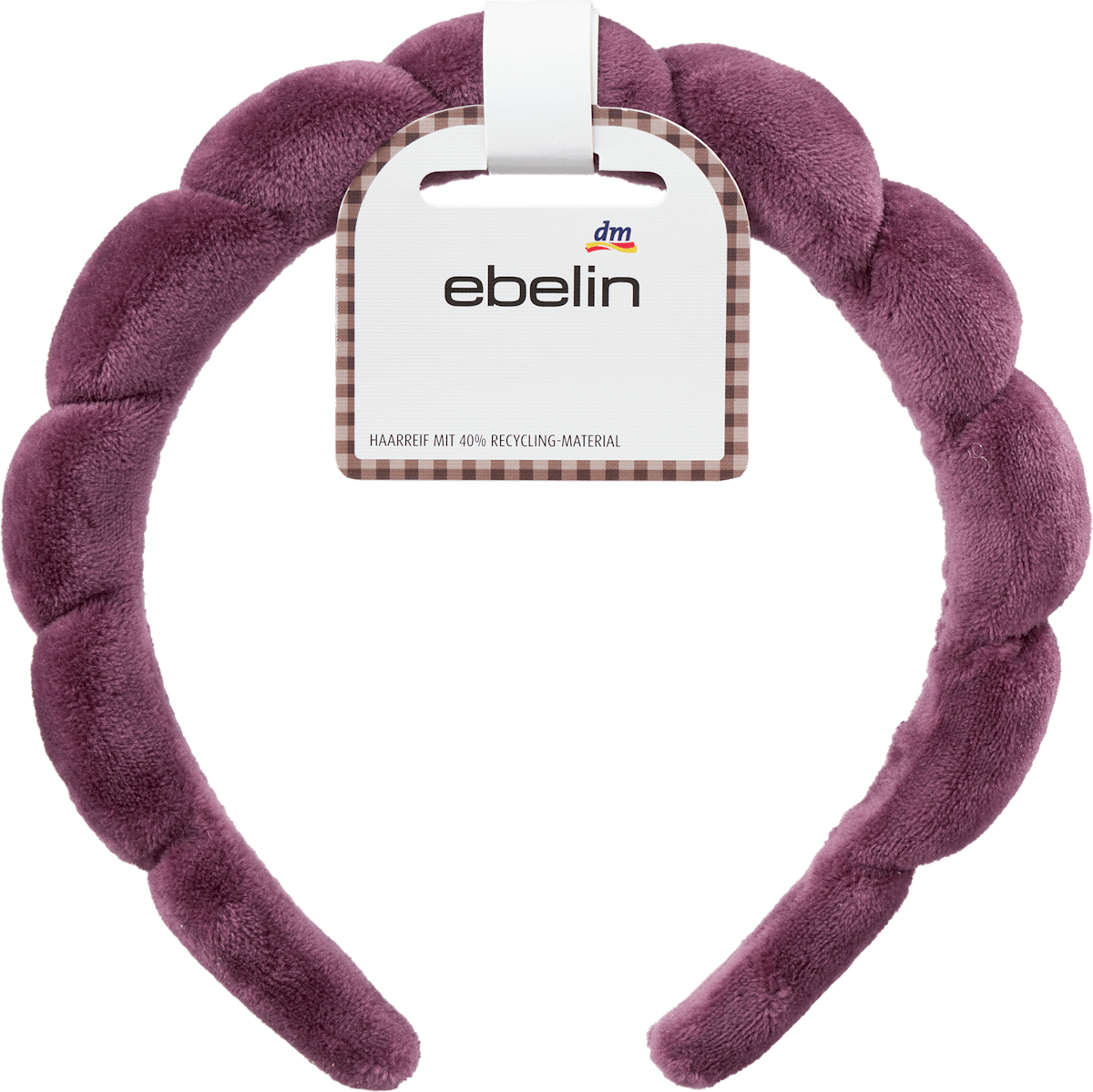 Haarreif Bubble-Optik, bordeaux, 1 St