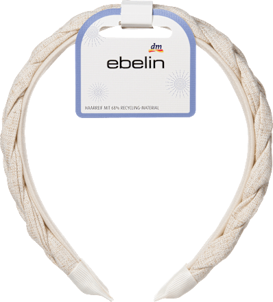 ebelin Haarreif geflochten, beige, 1 St