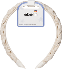 Haarreif geflochten, beige, 1 St