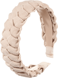 Haarreif geflochten, beige, 1 St