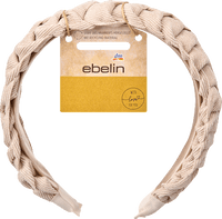 Haarreif geflochten recycelt, Creme, 1 St ebelin