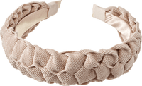 Haarreif geflochten recycelt, Creme, 1 St ebelin