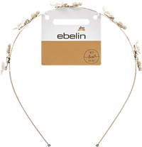 Haarreif Metall mit Blumenapplikationen Gold-Optik, 1 St