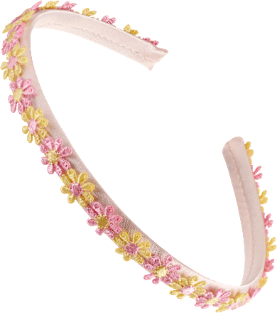 Haarreif mit Blumen-Applikation, 1 St