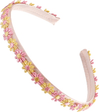 Haarreif mit Blumen-Applikation, 1 St