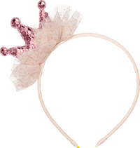 Haarreif Pailletten-Krone, 1 St ebelin