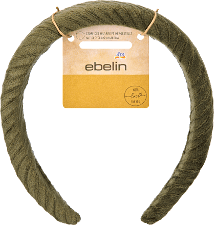 Haarreif recycelt, Grün, 1 St ebelin