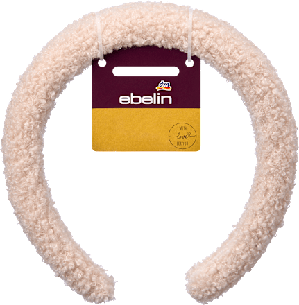 Haarreif Teddy, Creme, 1 St ebelin