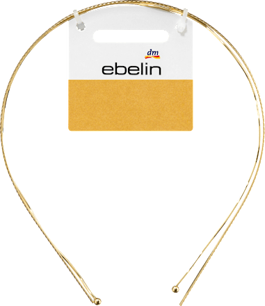 Haarreifen Gold-Optik, 2 St ebelin