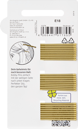 Haarschieber, Gold-Optik, 27 St