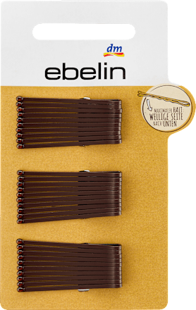 Haarspeldjes kort bruin, 30 stuks