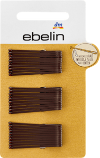 Haarspeldjes kort bruin, 30 stuks