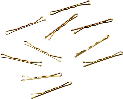 Haarspeldjes kort goudlook, 30 stuks