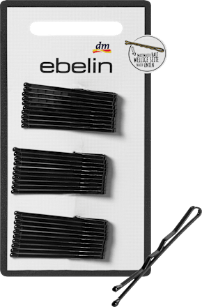 ebelin Haarschieber kurz, schwarz, 30 St