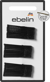 ebelin Haarschieber kurz, schwarz, 30 St