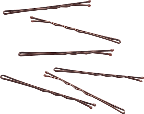Haarschieber lang, braun, 24 St