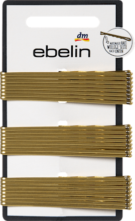 ebelin Haarschieber lang, Gold-Optik, 24 St