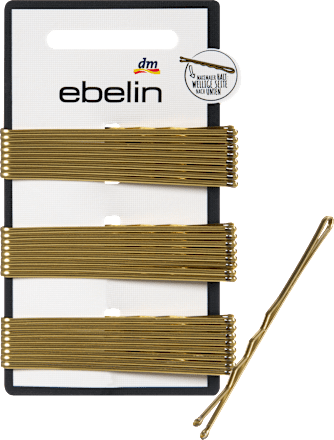 ebelin Haarschieber lang, Gold-Optik, 24 St