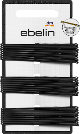 ebelin Haarschieber lang, schwarz, 24 St
