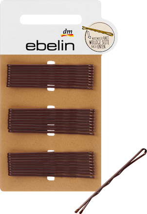 Haarspeldjes midi bruin, 27 stuks