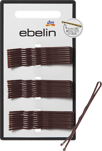 Haarschieber midi, braun, 27 St
