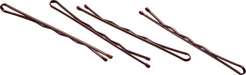 Haarspeldjes midi bruin, 27 stuks