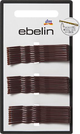 Haarschieber midi, braun, 27 St