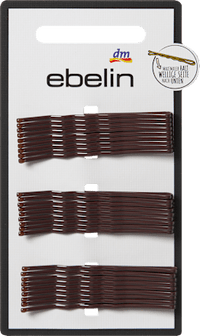 Haarschieber midi, braun, 27 St
