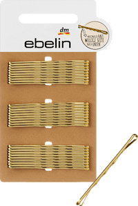 Haarschieber midi Gold-Optik, 27 St