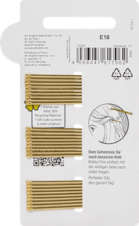 Haarspeldjes midi goudlook, 27 stuks