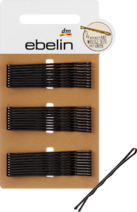 Haarspeld midi zwart, 27 stuks