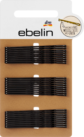 Haarspeld midi zwart, 27 stuks