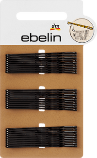 Haarspeld midi zwart, 27 stuks