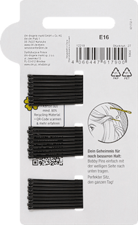 Haarspeld midi zwart, 27 stuks