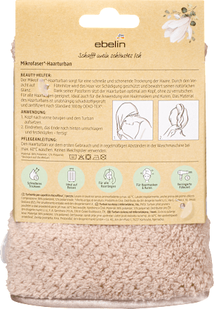 Haarturban aus Mikrofaser, 1 St