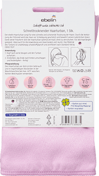 Haartulband snel drogend Stay wild, Kind, 1 stuk