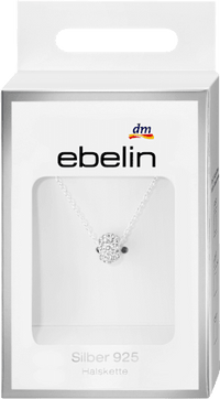 ebelin Halskette 925 Silber Kugel, 1 St