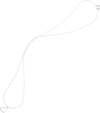 Halskette 925 Silber mit Herz-Anhänger, 1 St