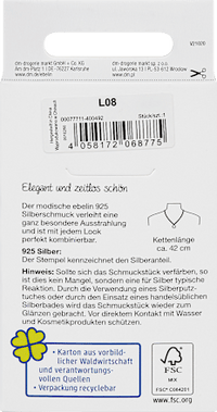 Ketting 925 zilver, 1 stuk