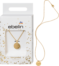 Vergulde ketting met bloemenprint, 1 stuk