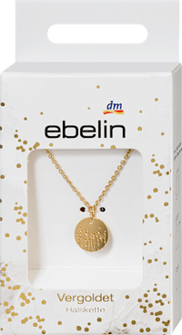 Vergulde ketting met bloemenprint, 1 stuk