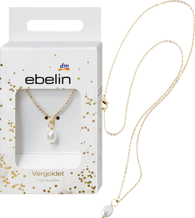 Vergulde ketting met parel, 1 stuk