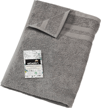 Badstof handdoek grijs 100% katoen GOTS-gecertificeerd, 1 stuk