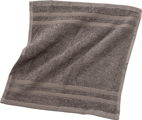 Handtuch aus Frottee grau, 100 % Bio-Baumwolle, GOTS-zertifiziert, 1 St