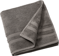Handtuch aus Frottee grau (50x100 cm), GOTS-zertifiziert, 1 St