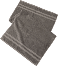 Handtuch aus Frottee grau (50x100 cm), GOTS-zertifiziert, 1 St