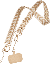 Mobiele telefoonketting, beige, 1 stuk