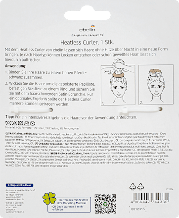 Heatless Curler Beauty Eve Routine, 1 st.