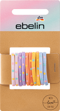 Kinder-Haargummis bunt mit Sternen, 10 St